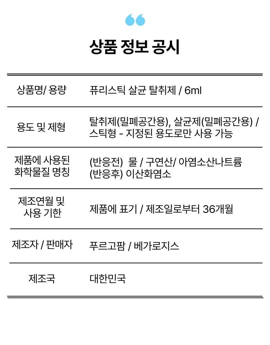 상품 정보 공시
